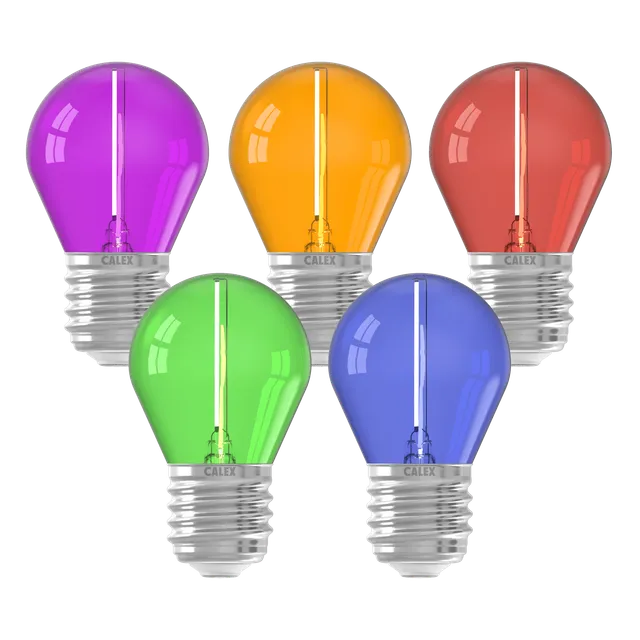 calex-ampoule-de-f-te-e27-p45-set-5-couleurs image 1