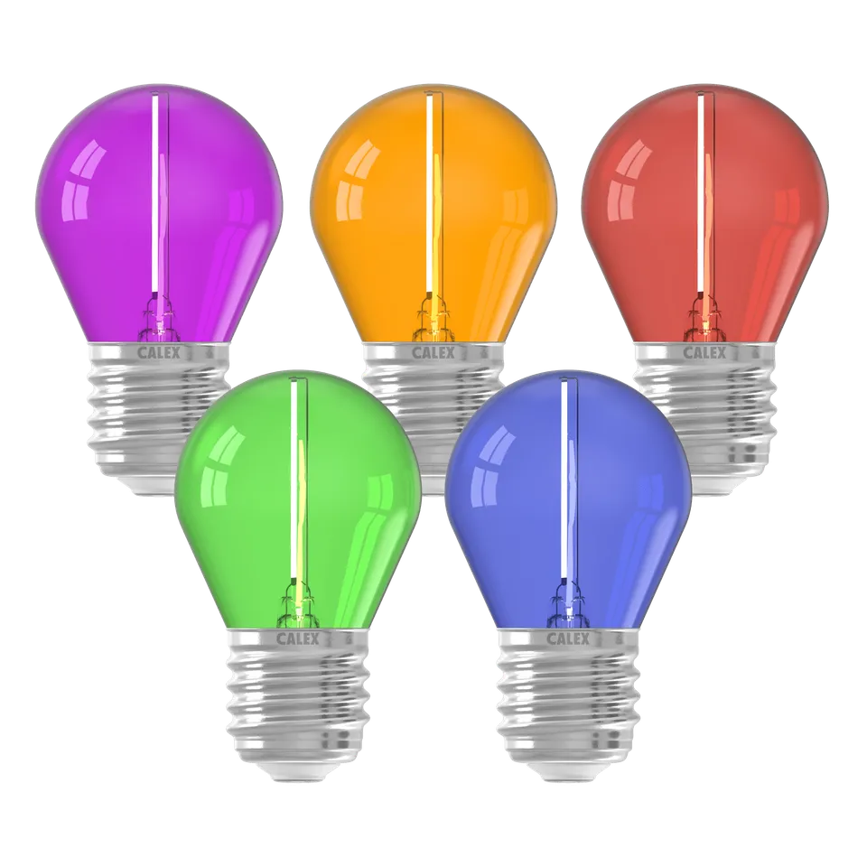 calex-ampoule-de-f-te-e27-p45-set-5-couleurs image 1