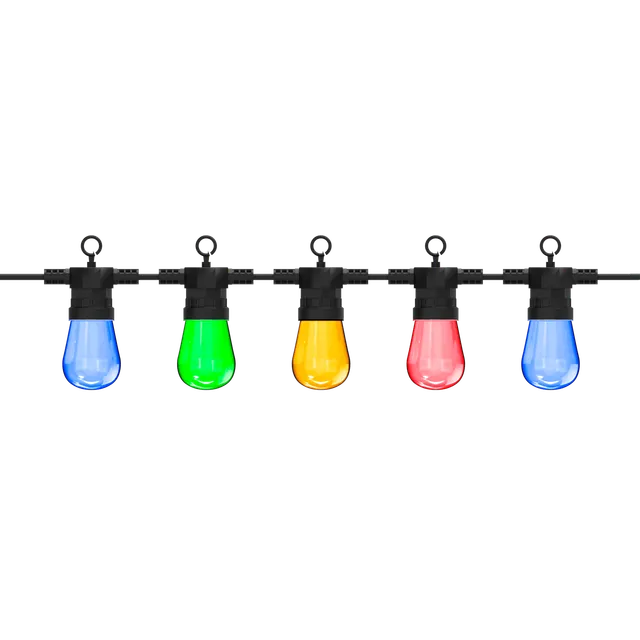 calex-light-cord-guirlande-ext-rieure-10m-10-lampes-couleurs image 1
