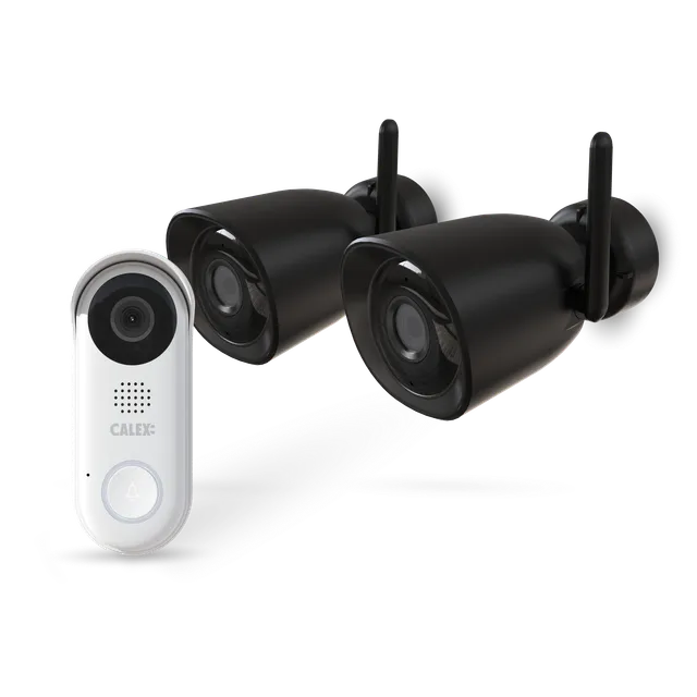 calex-smart-security-starter-set-kit-cam-ra-ext-rieure-sonnette-vid-o-4mp image 1