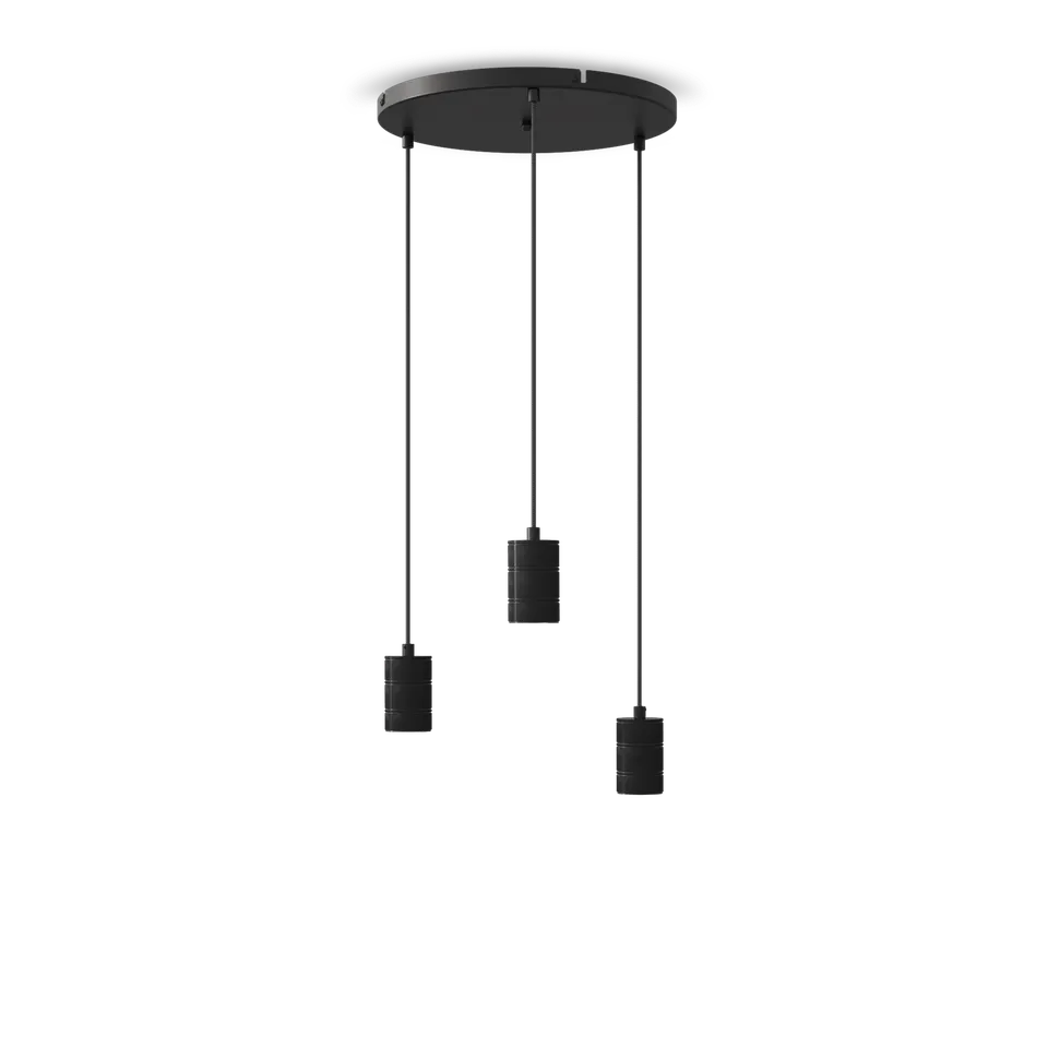 calex-suspension-ronde-3x-e27-40cm-noire image 1
