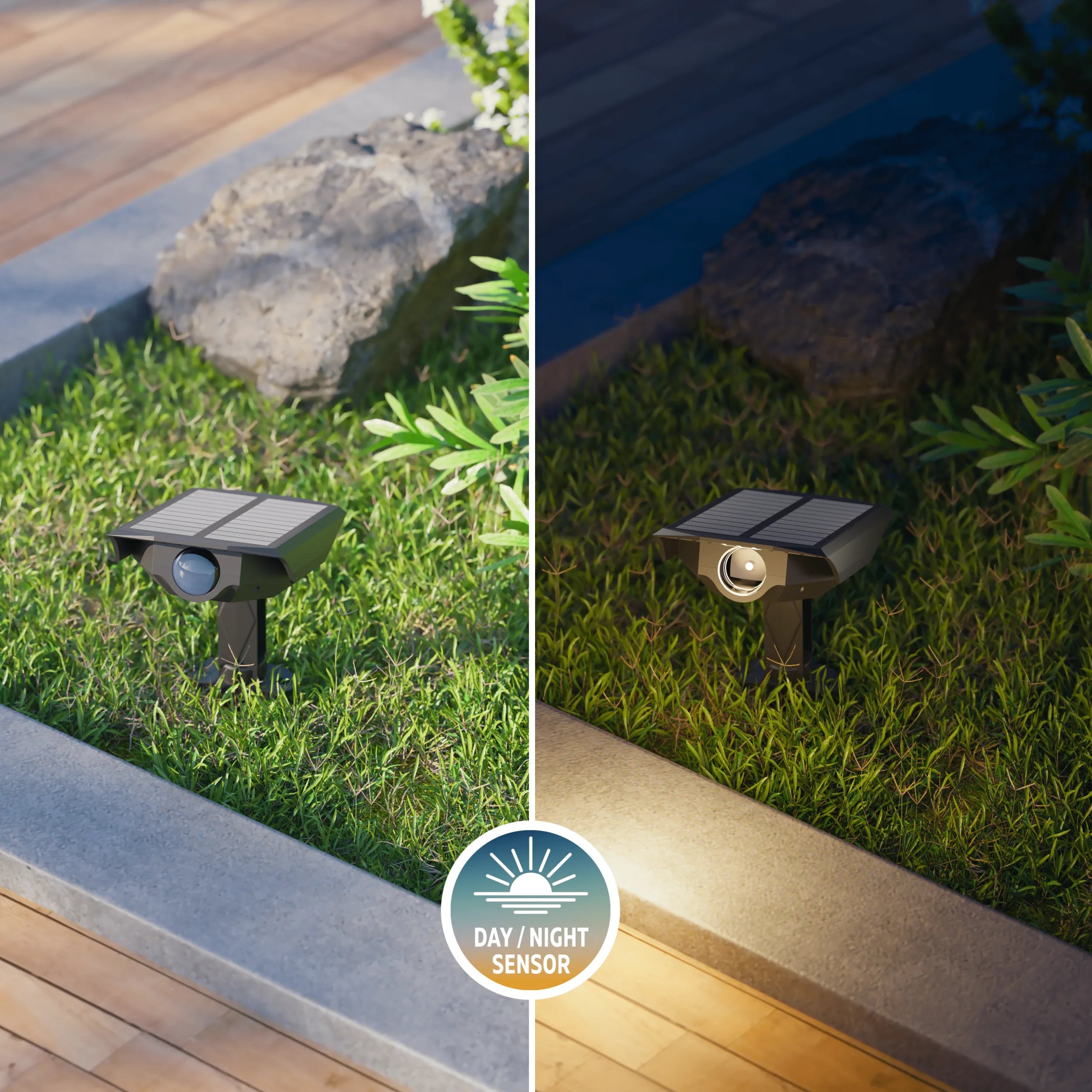 calex-padoa-spot-de-jardin-solaire-noir-lot-de-2 image 4