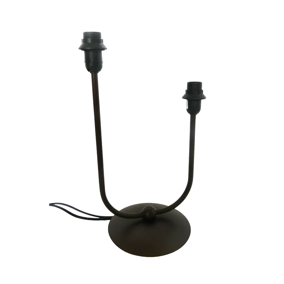 aluminor-camel-lt-pied-de-lampe-double-marron-chocolat image 1