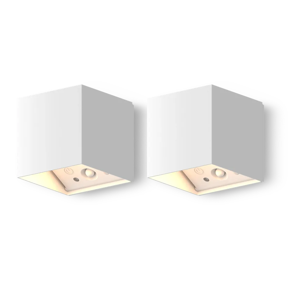 calex-falerna-applique-murale-rechargeable-lot-de-2-blanc-up-down-2700k image 1