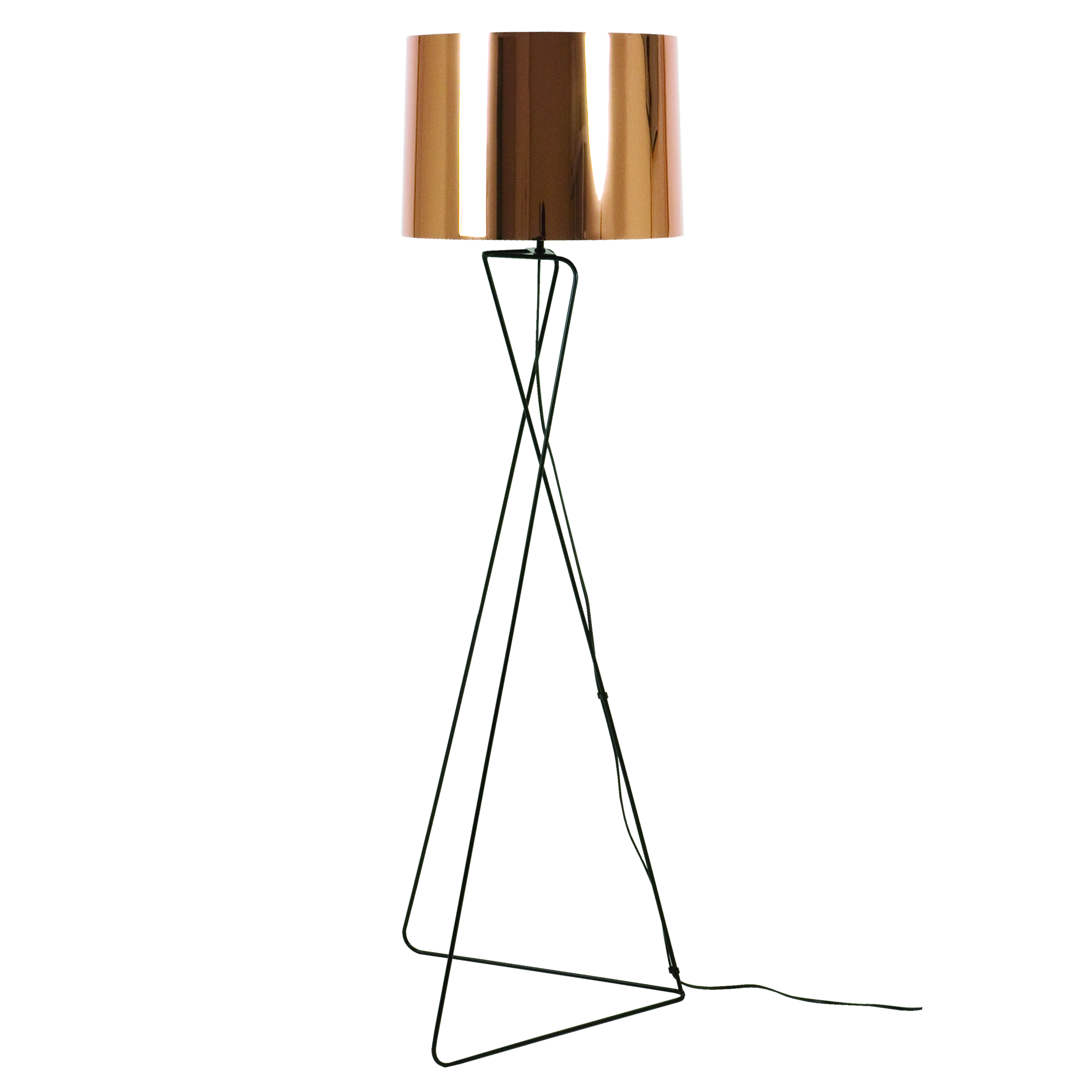 aluminor-marquise-ls-lampadaire-droit-pi-tement-fil-m-tal-abat-jour-cuivr image 1