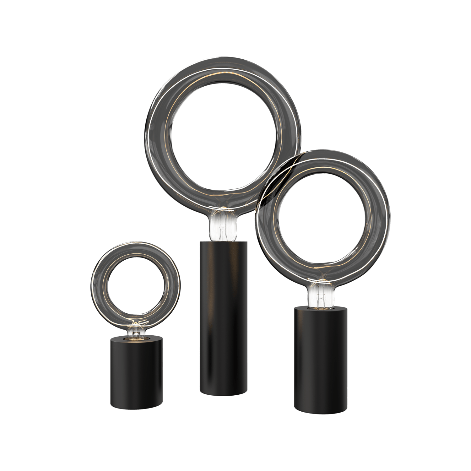 calex-rada-combi-set-titanium-e27-3-lampes-led-dimmables-4-5-6w-douilles image 1