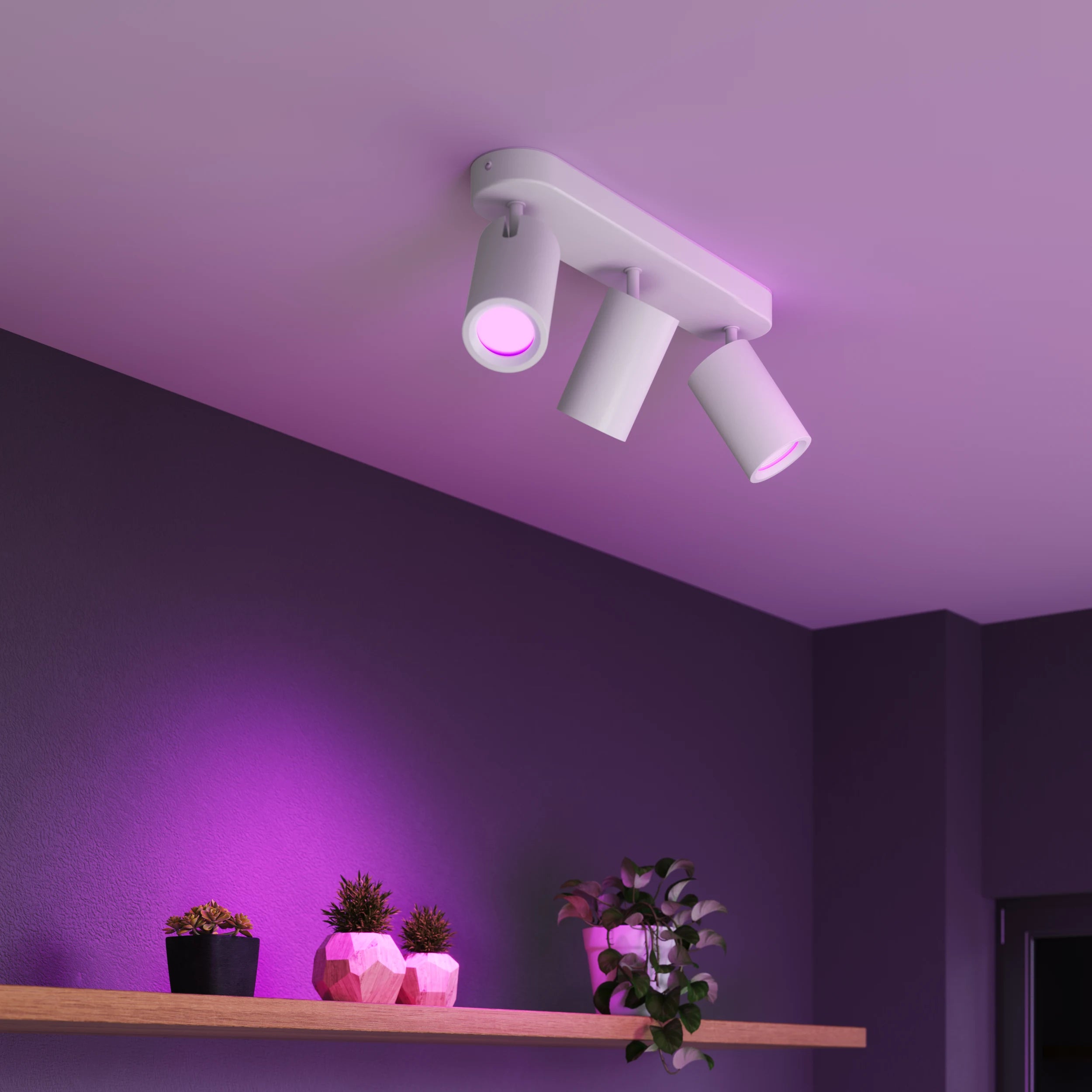 calex-smart-spot-plafonnier-ovale-3-lumi-res-blanc-rgb-cct image 3