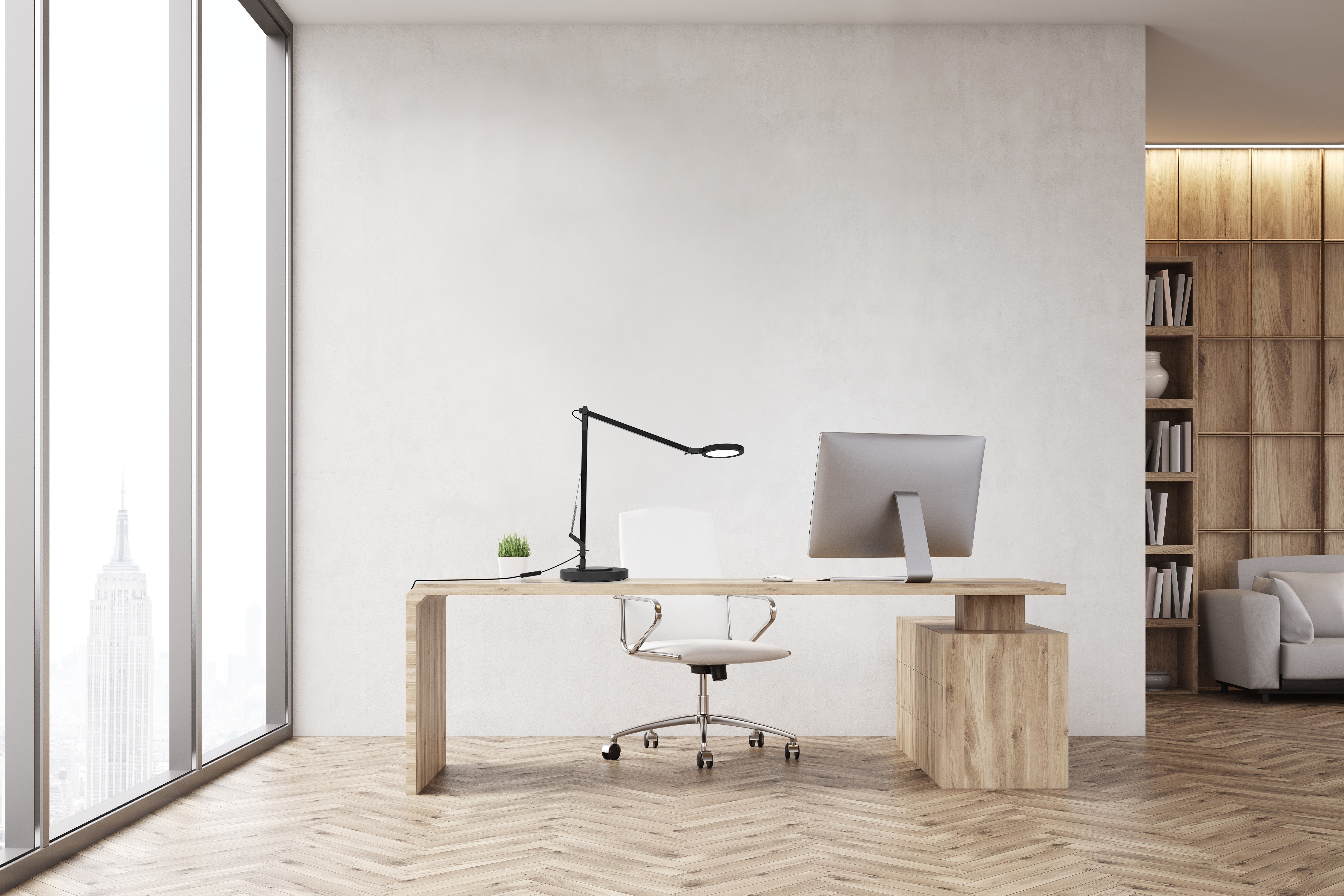 aluminor-bivo-lampe-de-bureau-articul-e-noire-alu-bross image 2