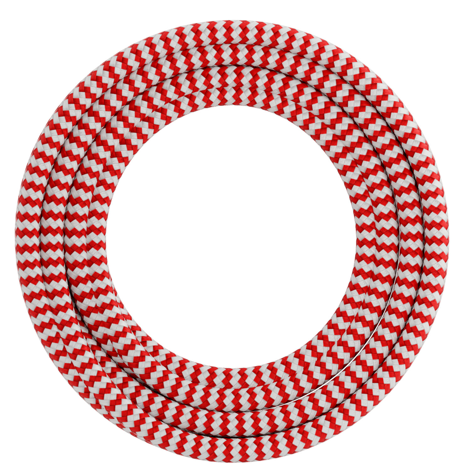 calex-creations-c-ble-textile-rouge-blanc-1-5-m image 1