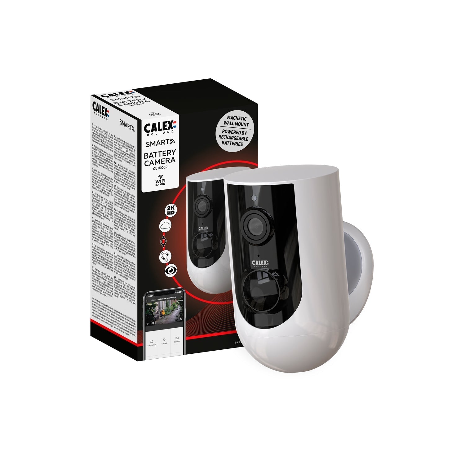 calex-smart-cam-ra-ext-rieure-2k-sans-fil-blanche image 3
