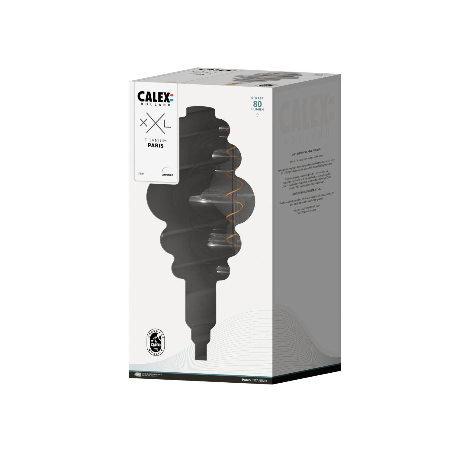calex-xxl-paris-ampoule-led-titane-e27-6w-dimmable image 3