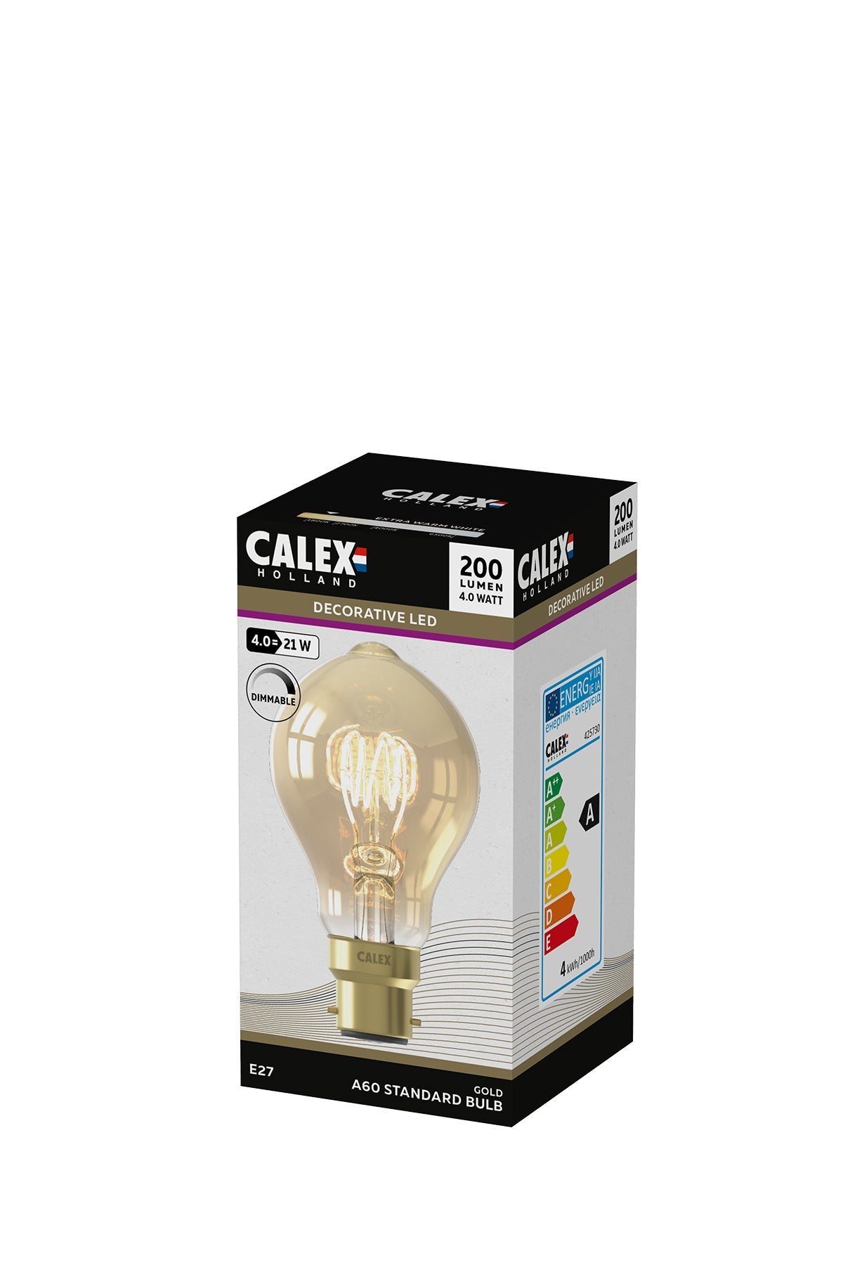 calex-ampoule-led-filament-b22-a60-gold-4w-dimmable image 3