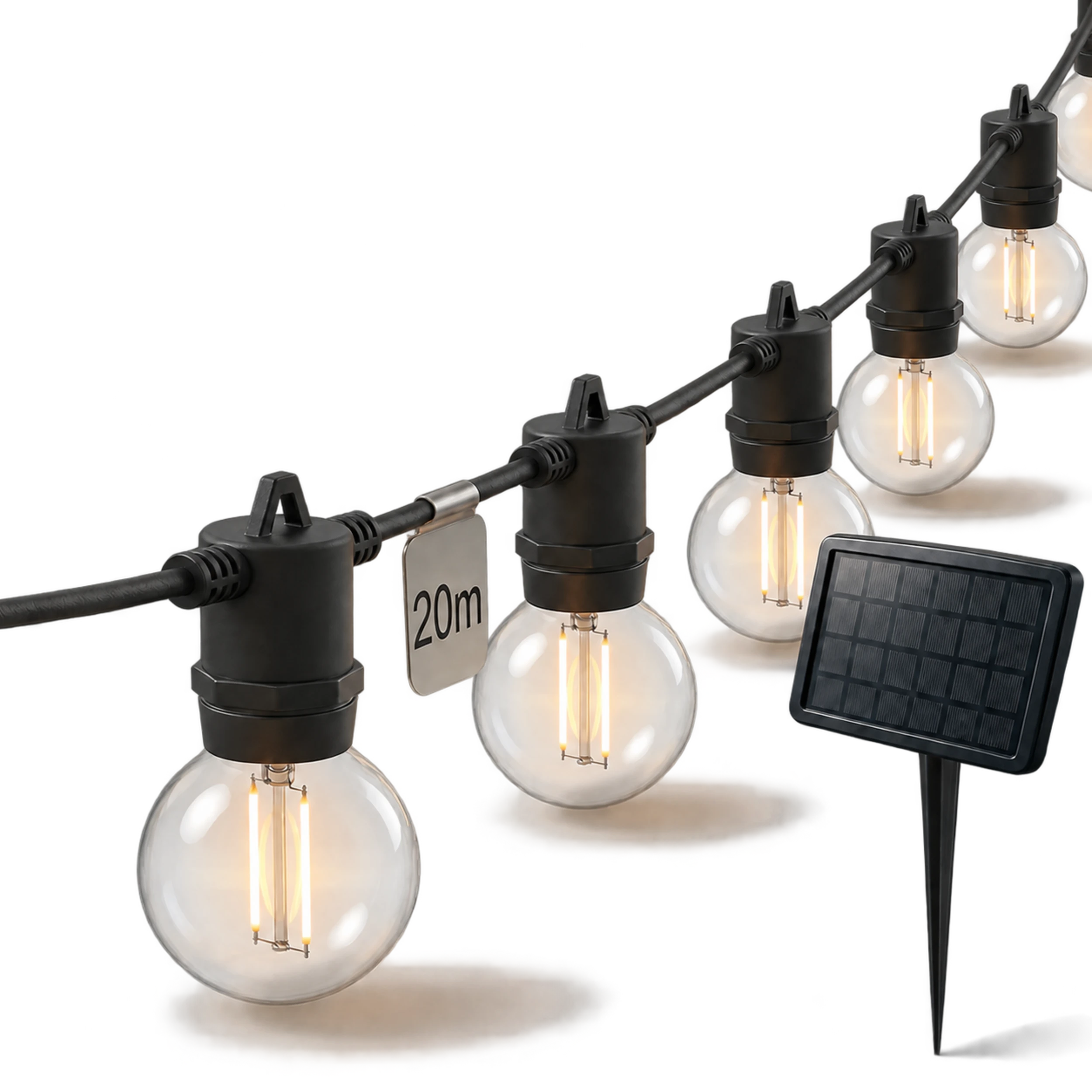 calex-vista-guirlande-solaire-ext-rieur-20m-noir-30-led image 1