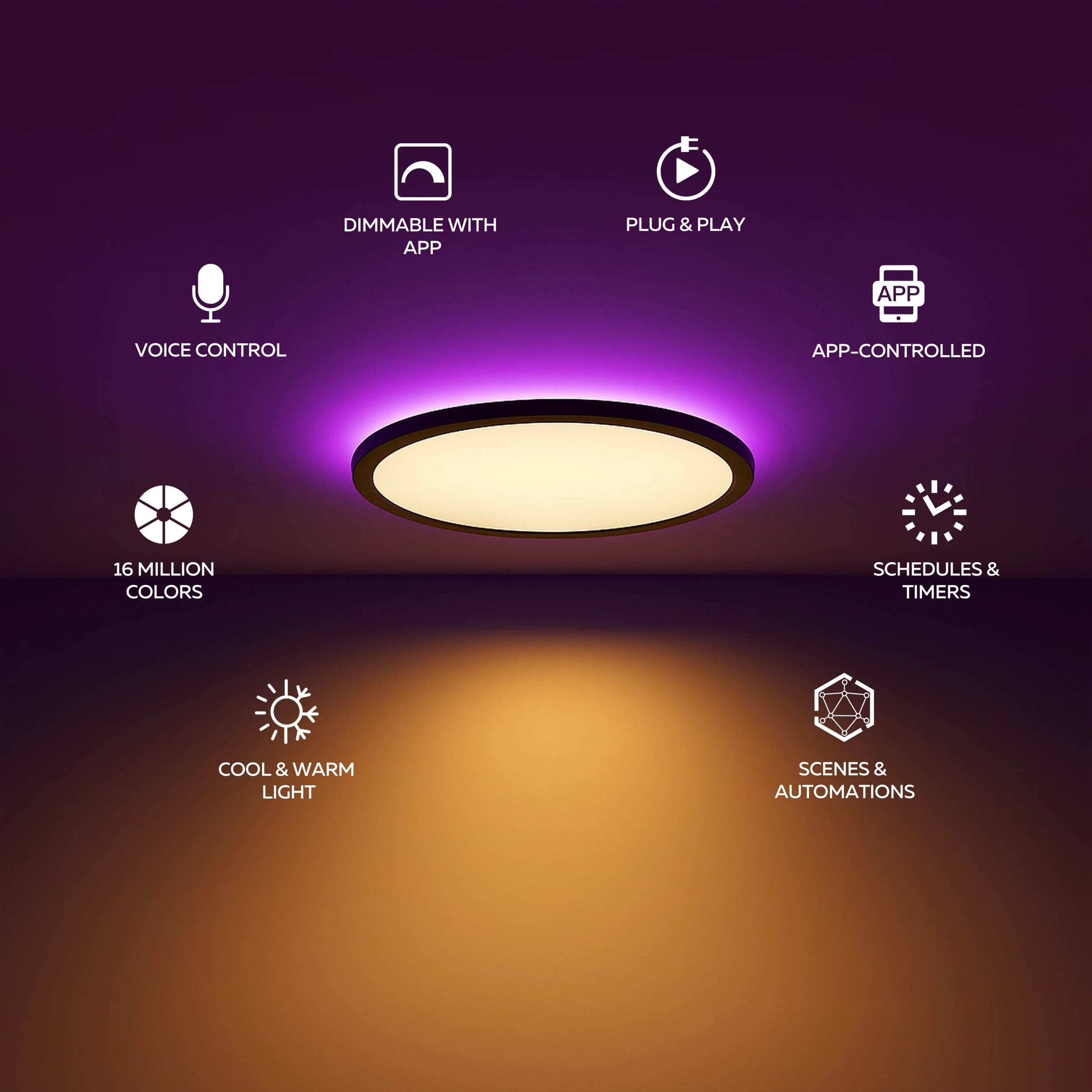 calex-smart-plafonnier-halo-30cm-rgb-cct-noir-ip54 image 2