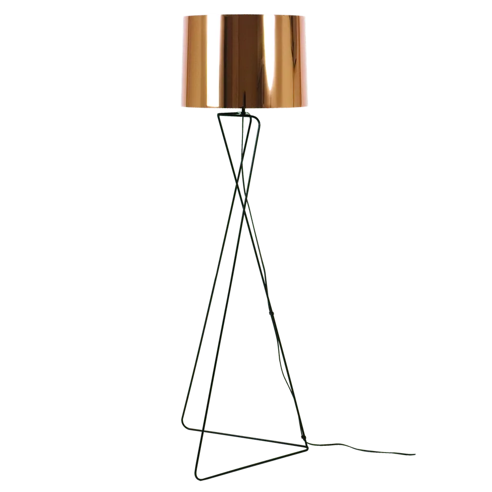 aluminor-marquise-ls-lampadaire-droit-pi-tement-fil-m-tal-abat-jour-cuivr image 1