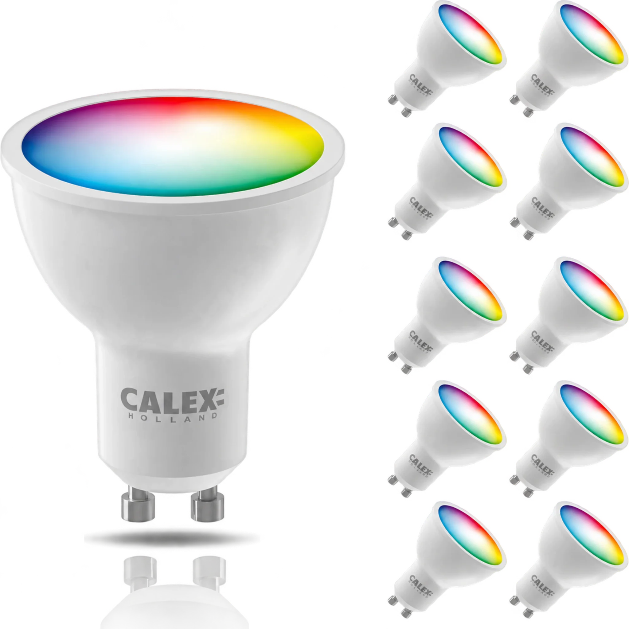 calex-smart-led-gu10-rgb-cct-lot-de-10 image 1