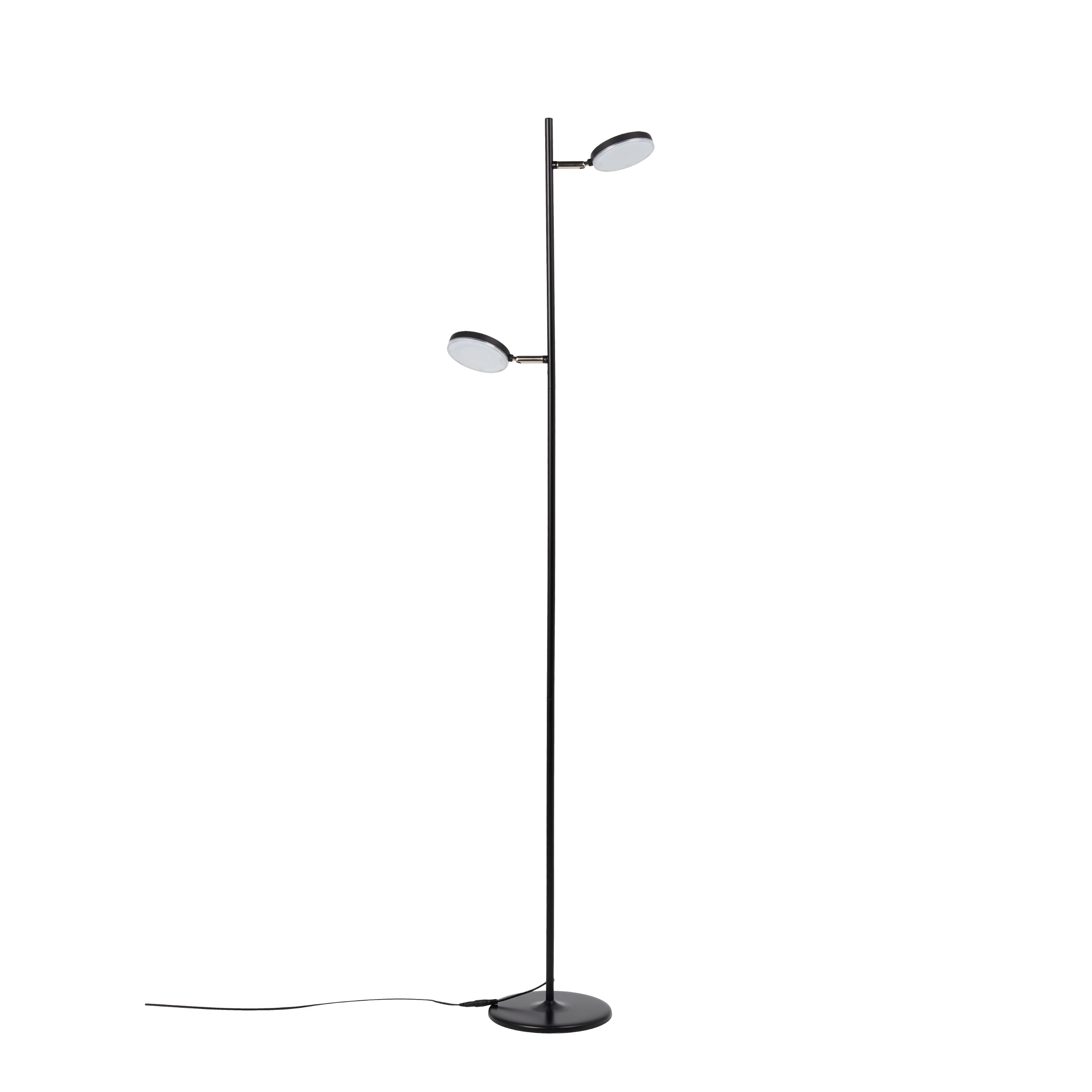 aluminor-declic-2-lampadaire-liseuse-double-led-orientable-blanc-noir image 1