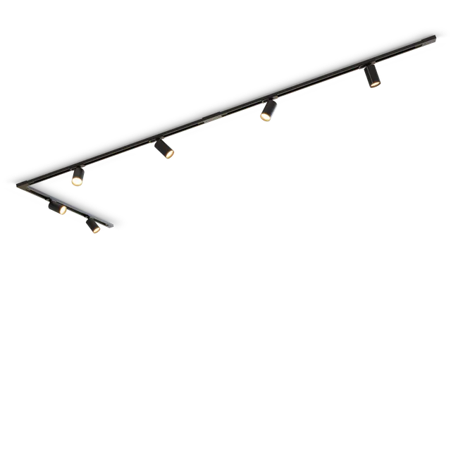 calex-rail-de-spots-6x-gu10-2m-noir image 1
