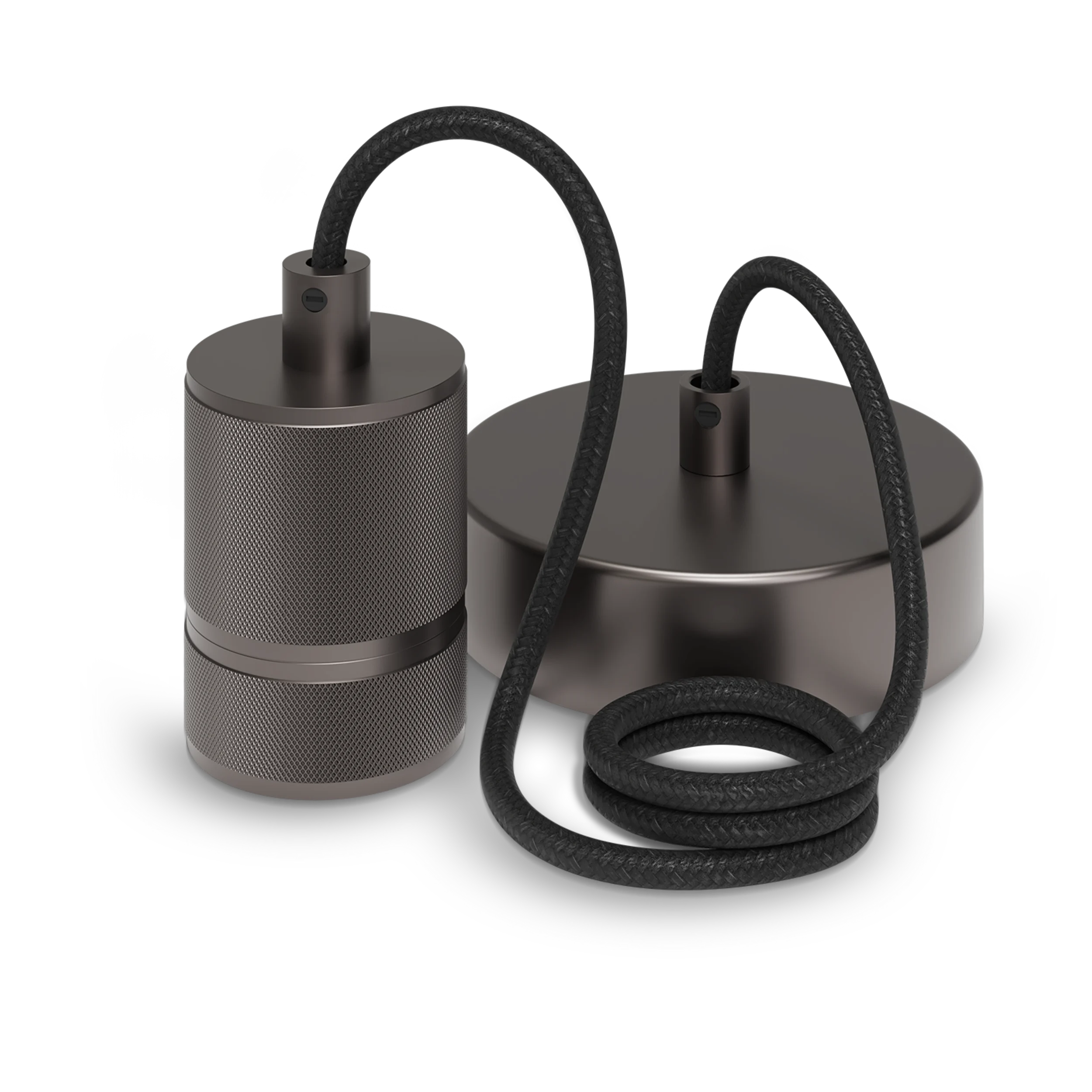 calex-suspension-luminaire-e27-grise-industrielle image 1