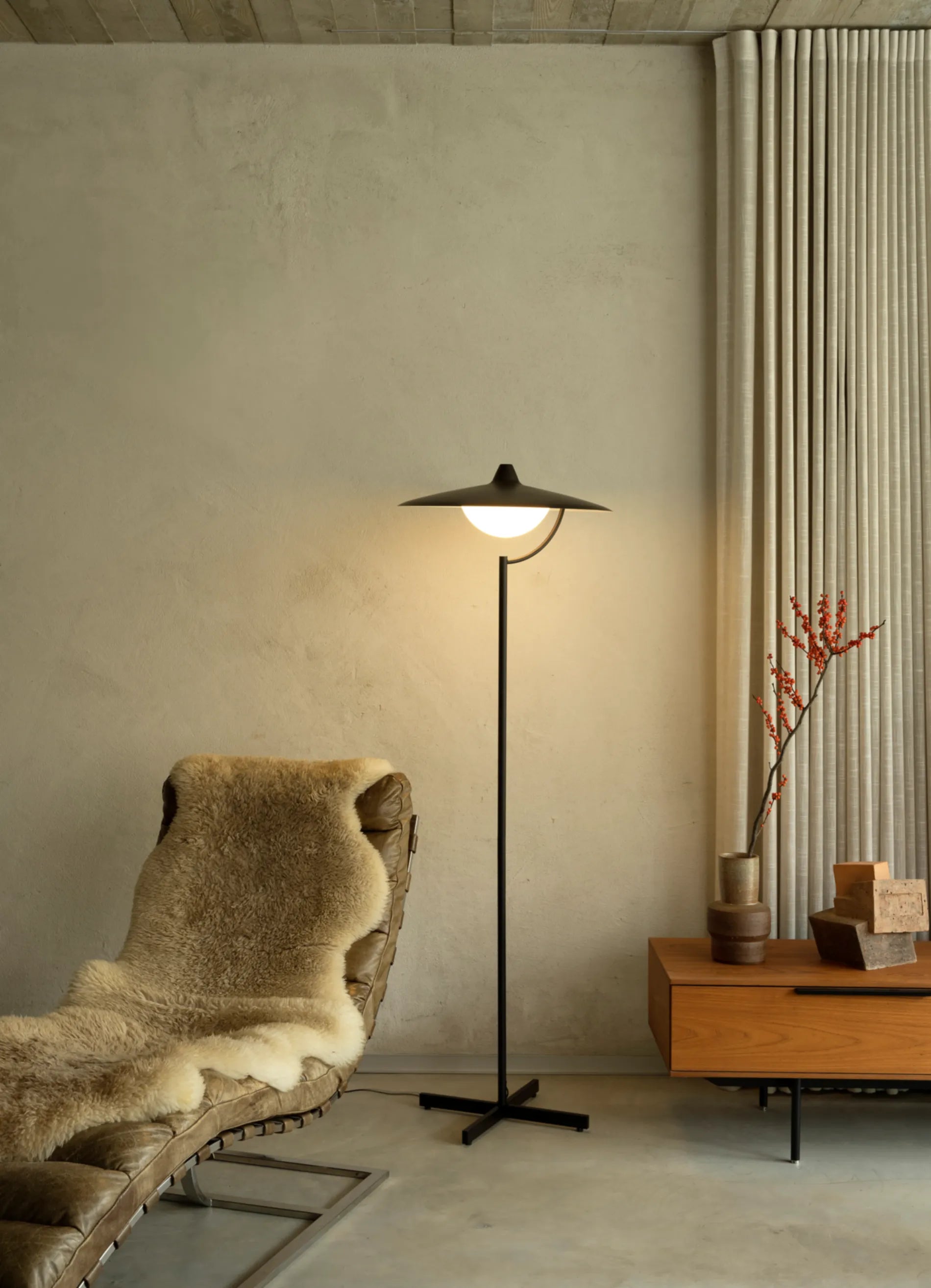 dcw-ditions-biny-floor-lampadaire-acier-aluminium-variateur image 2