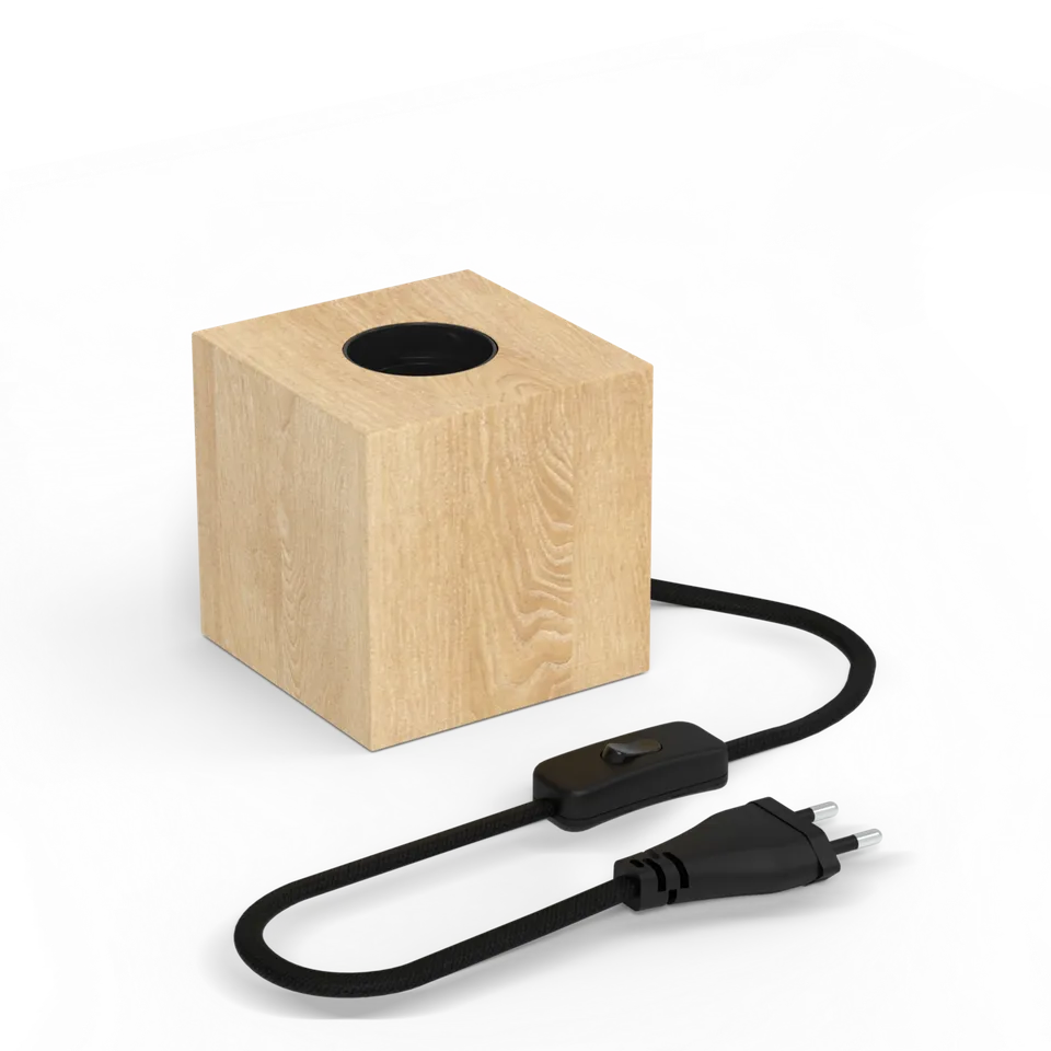 calex-lampe-de-table-carr-e-e27-bois-fsc-85-mm image 1