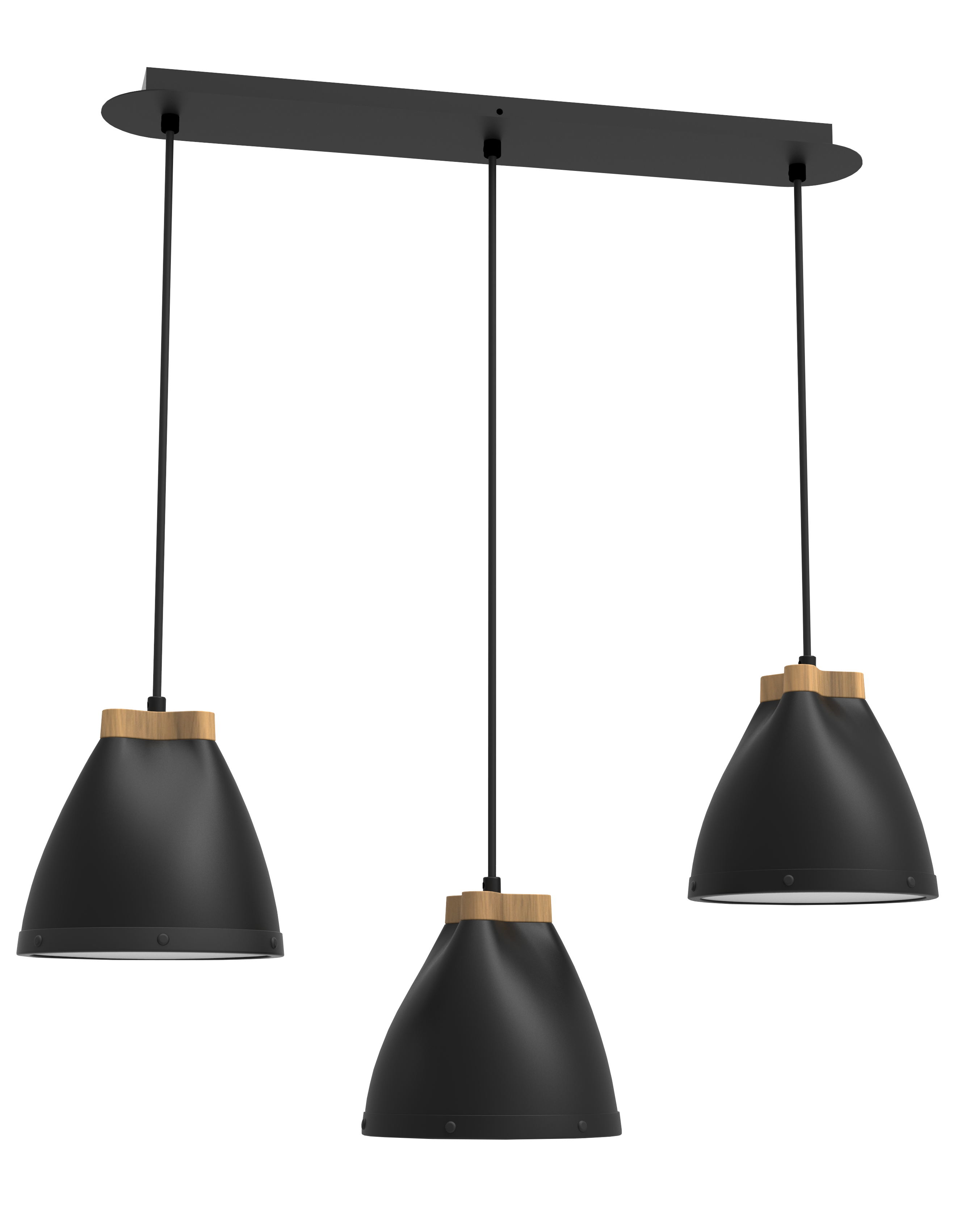 aluminor-clarelle-s3-suspension-industrielle-3-lumi-res-bois-et-m-tal-blanc image 4