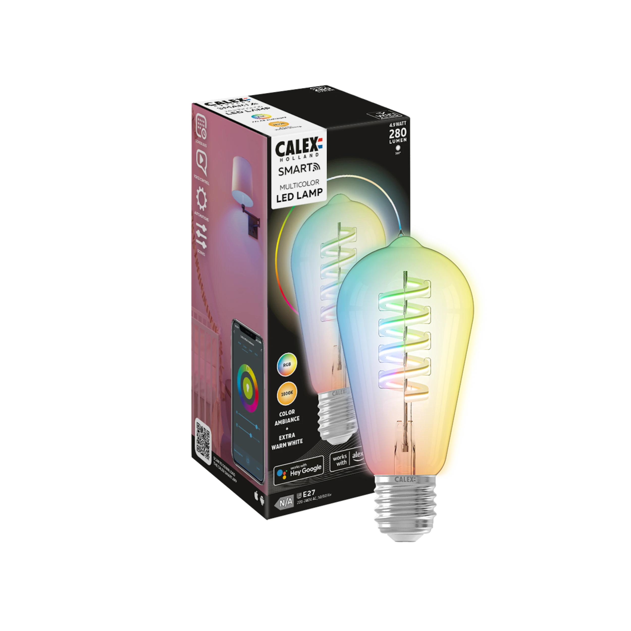 calex-smart-lampe-led-filament-e27-rgb-blanc-chaud image 4