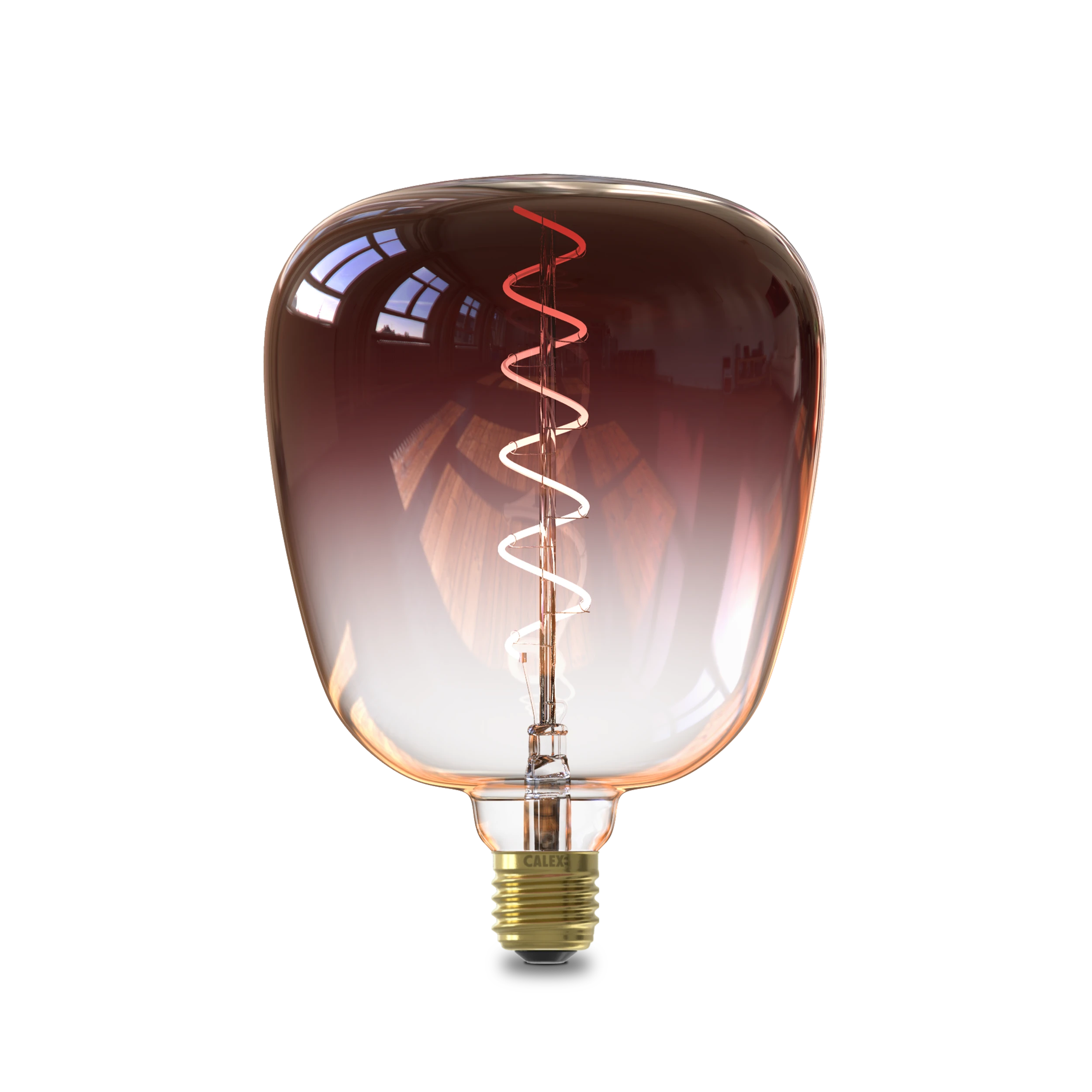 calex-kiruna-ampoule-led-e27-verre-bourbon-marron image 1