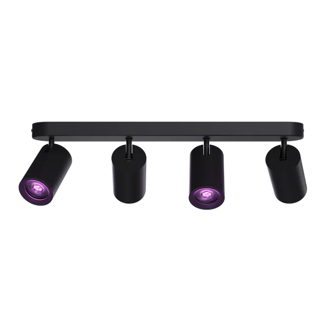 calex-smart-plafonnier-spot-4-lumi-res-noir-rond image 1