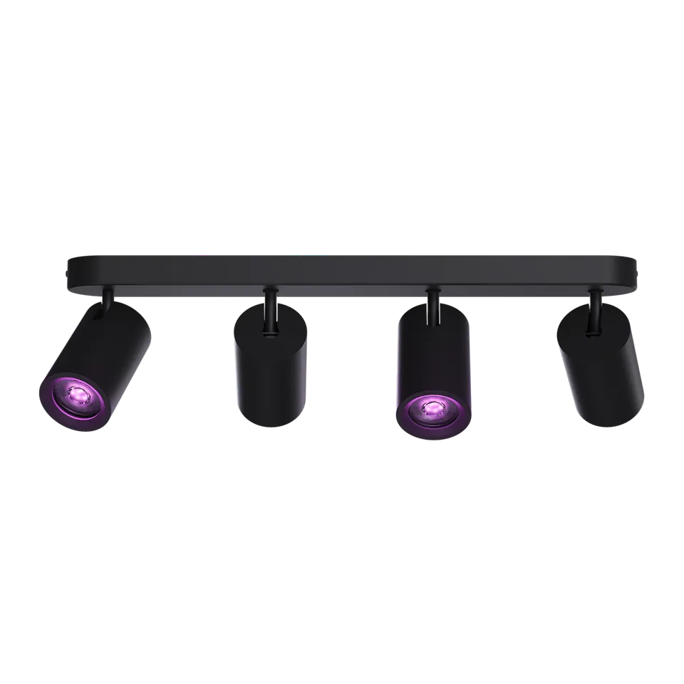 calex-smart-plafonnier-spot-4-lumi-res-noir-rond image 1