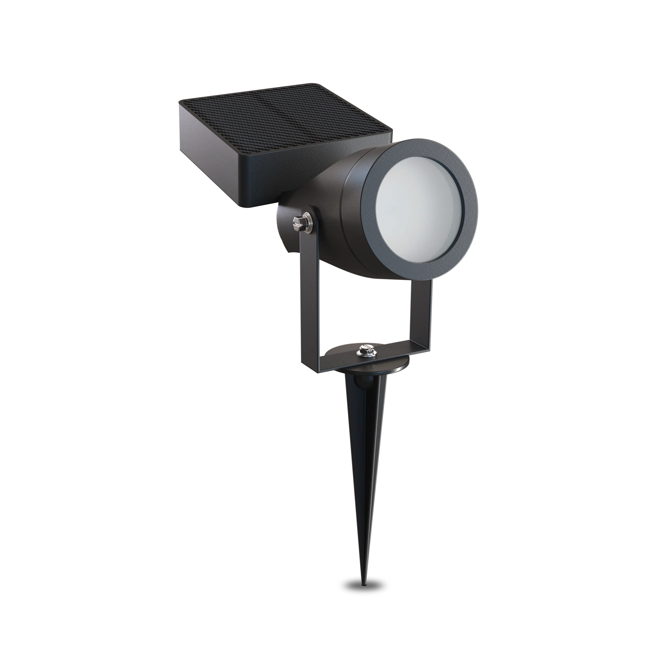 calex-cesena-spot-solaire-rechargeable-noir-blanc-chaud-2700k-ext-rieur image 1