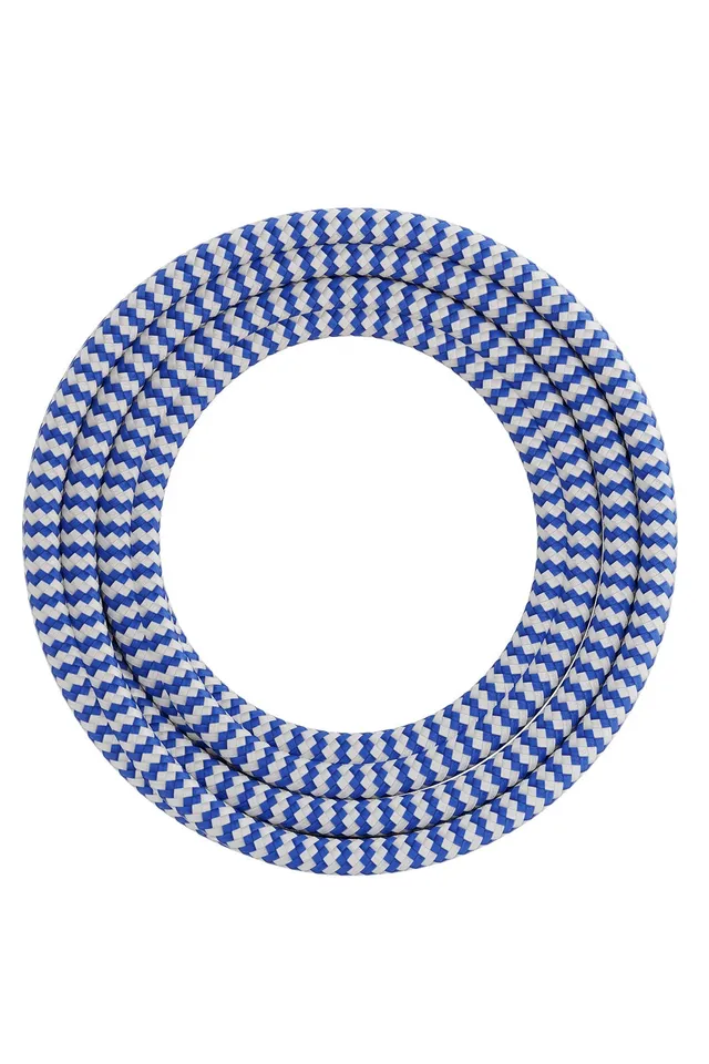 calex-creations-c-ble-textile-bleu-blanc-3-m-tres image 1