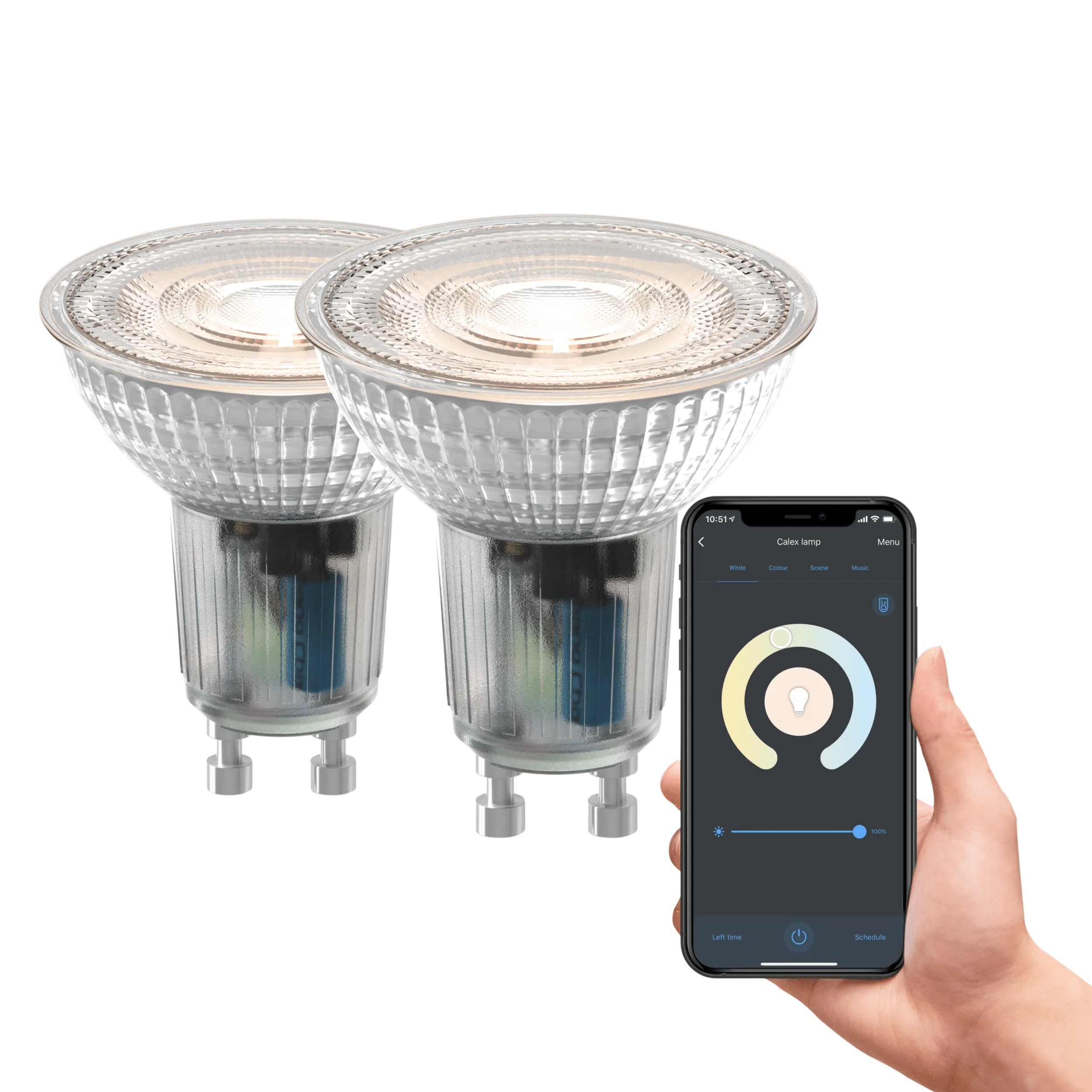 calex-smart-lot-de-2-ampoules-led-gu10-cct image 1