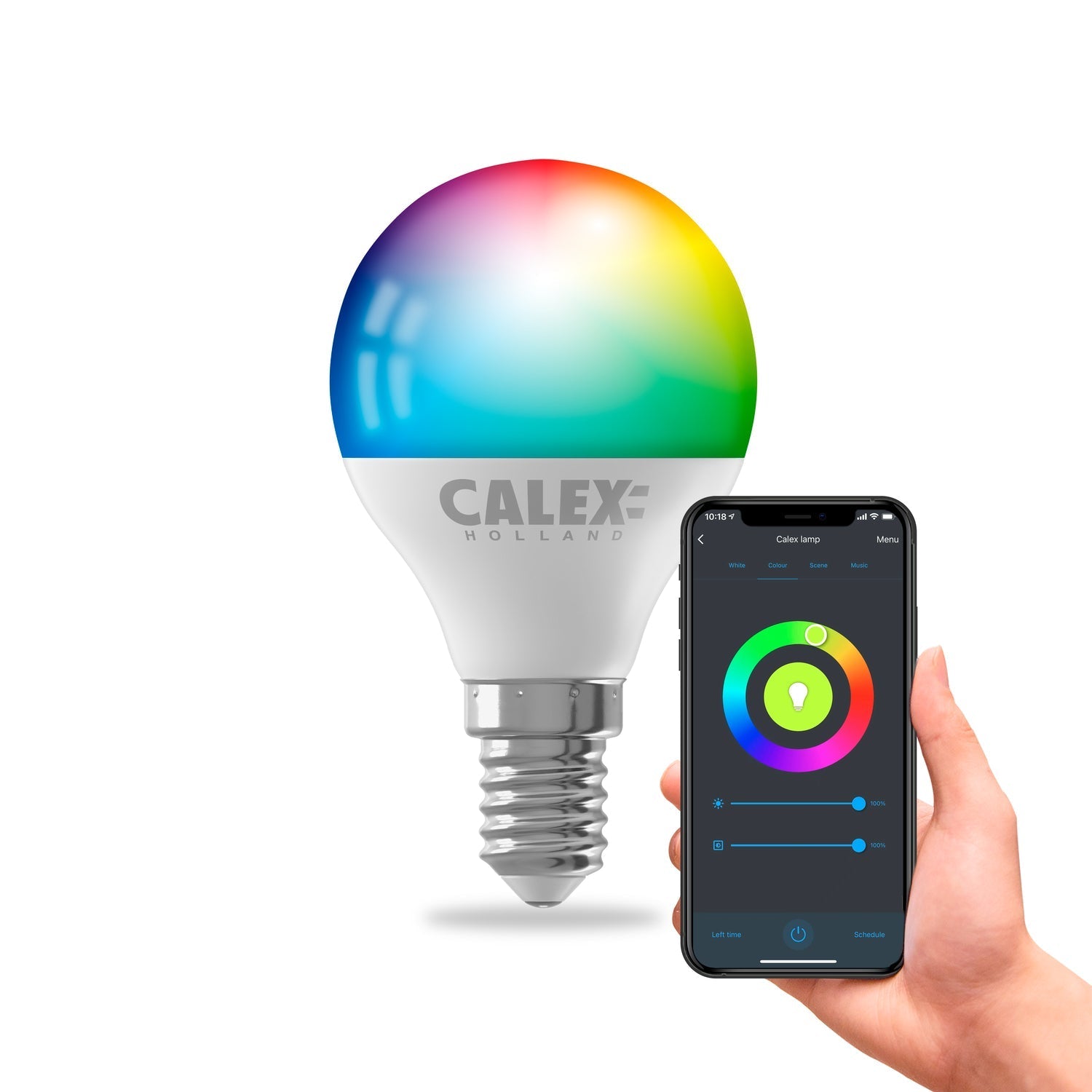 calex-smart-ampoule-led-e14-wifi-rgb-blanc-chaud-4-9w image 1