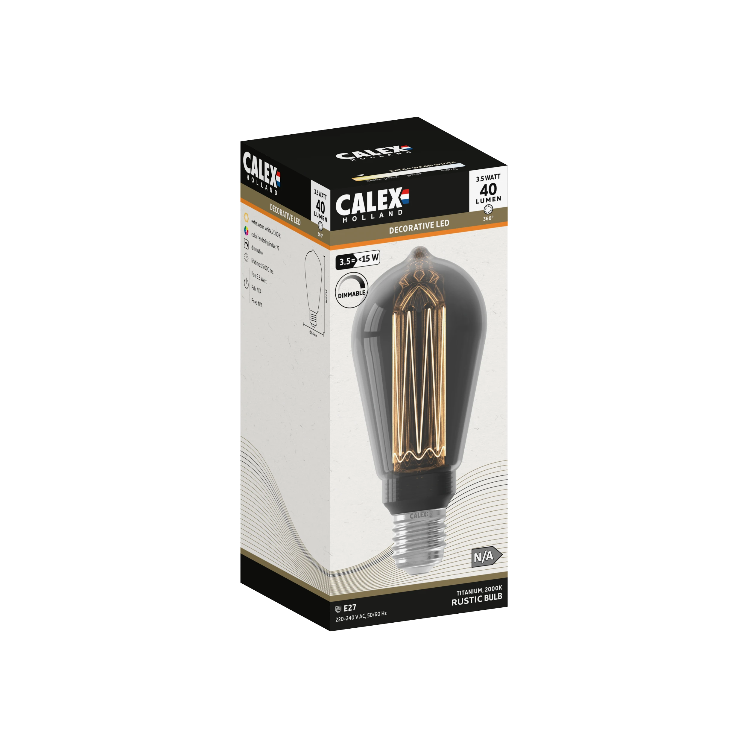 calex-ampoule-led-crown-e27-st64-titane-3-5w-dimmable image 2