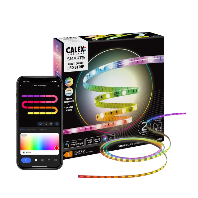 calex-smart-bande-led-5m-rgbic-cct-prise-uk image 1
