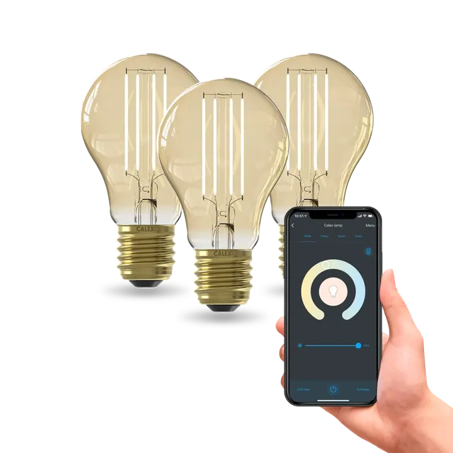 calex-smart-globe-a60-lot-de-3-ampoule-connect-e-e27-dor image 1