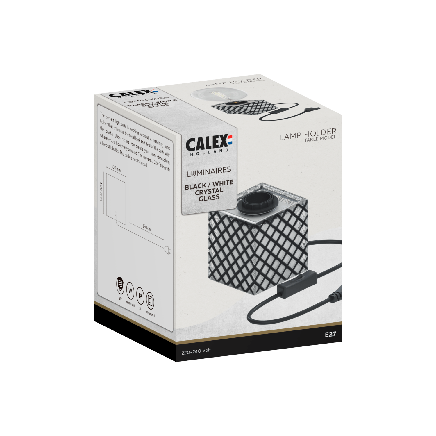 calex-lampe-de-table-carr-e-e27-verre-noir-blanc image 3