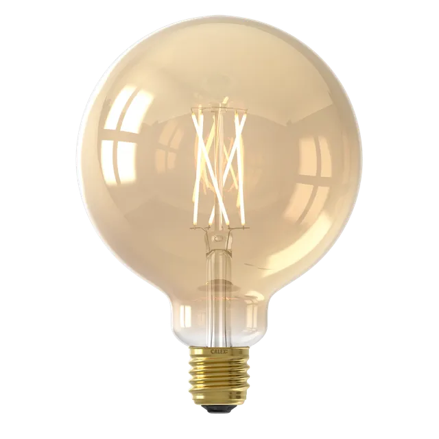 calex-smart-ampoule-led-filament-e27-g125-gold-7w-dimmable image 1