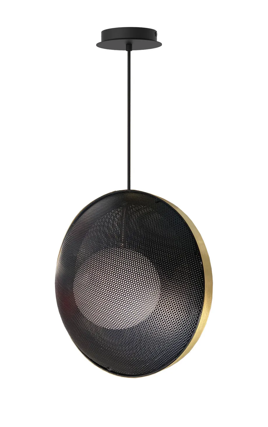 aluminor-cybelle-s-suspension-nuage-m-tal-noir-et-dor image 1