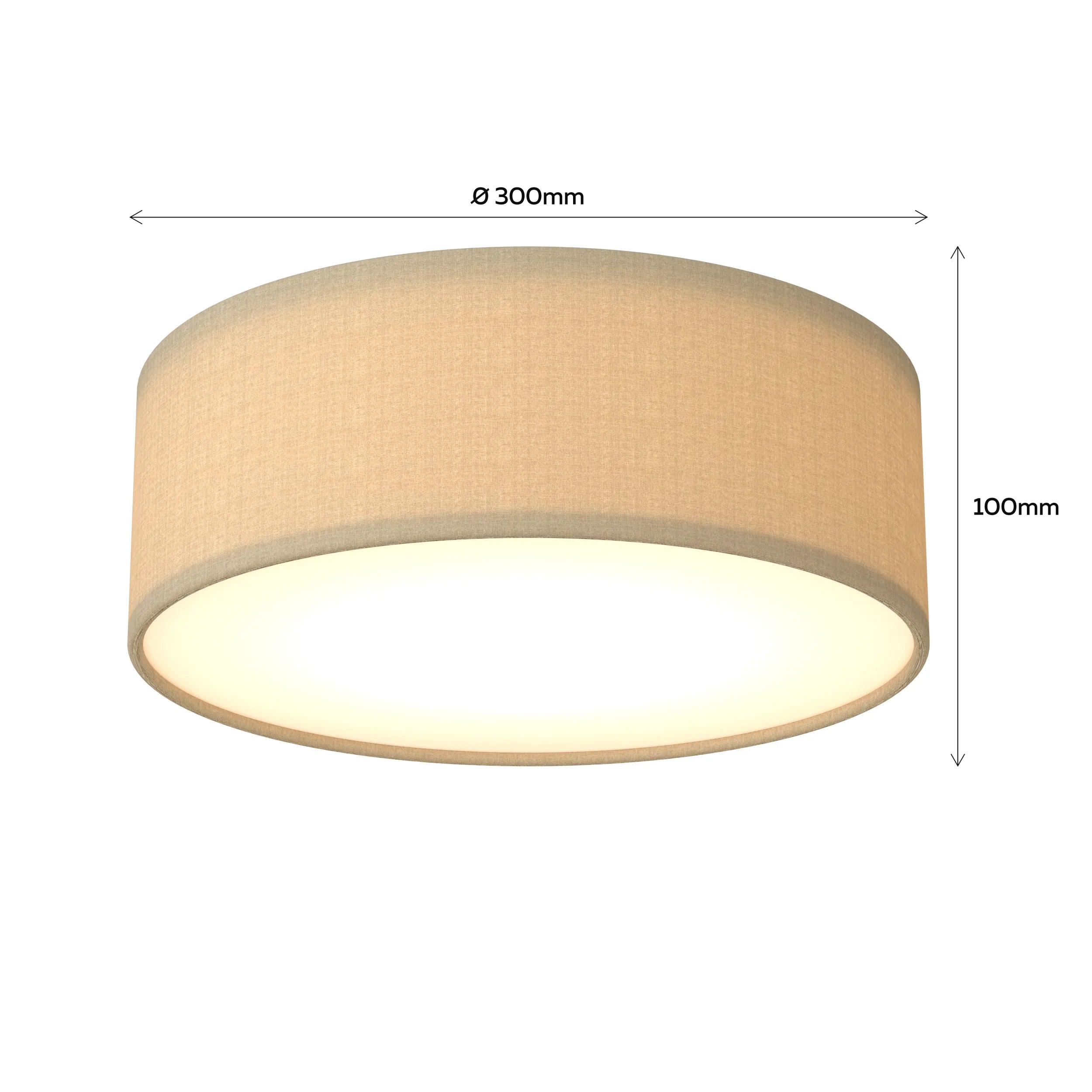 calex-plafonnier-e27-30-cm-taupe-tissu image 6