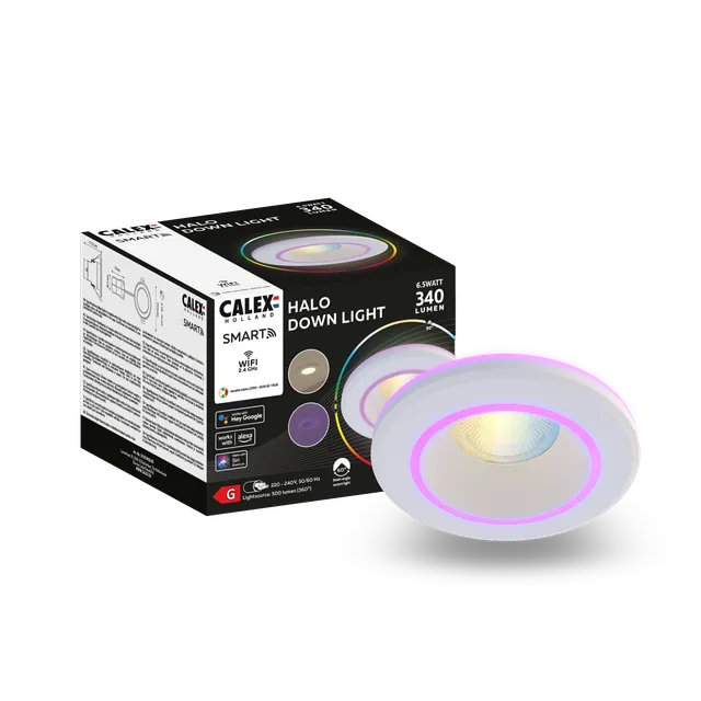 calex-halo-smart-spot-encastr-rgb-cct-blanc image 1