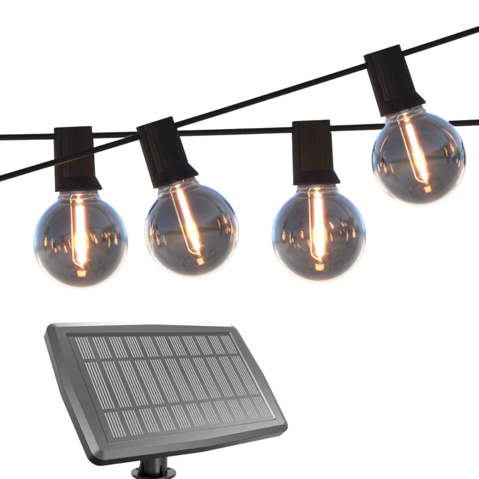 calex-vista-guirlande-solaire-10m-20-led-blanc-chaud-noir image 1