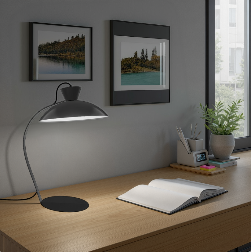 aluminor-calao-lampe-poser-bureau-coupole-vintage-50s image 3