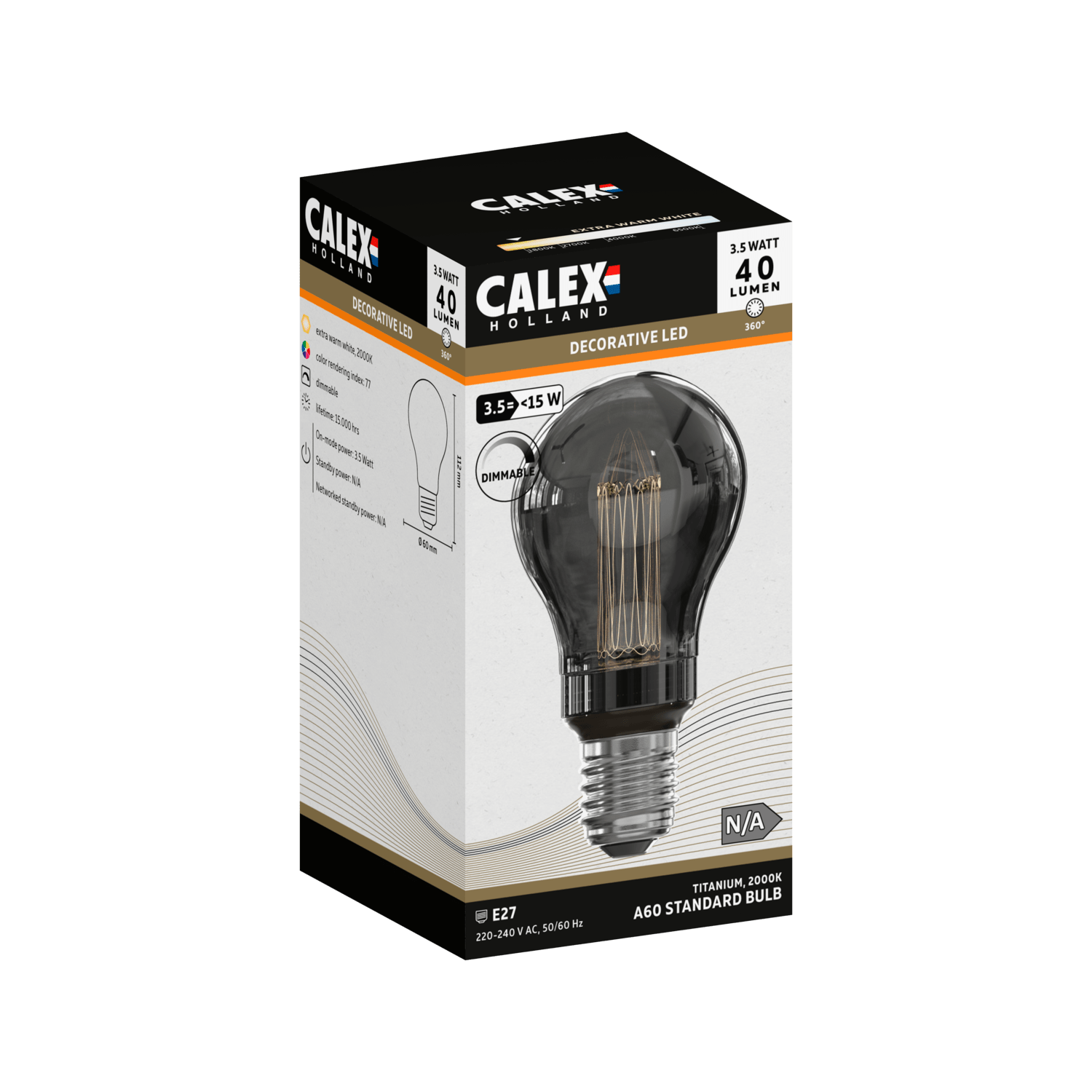 calex-crown-led-e27-a60-titane-3-5w-dimmable image 3