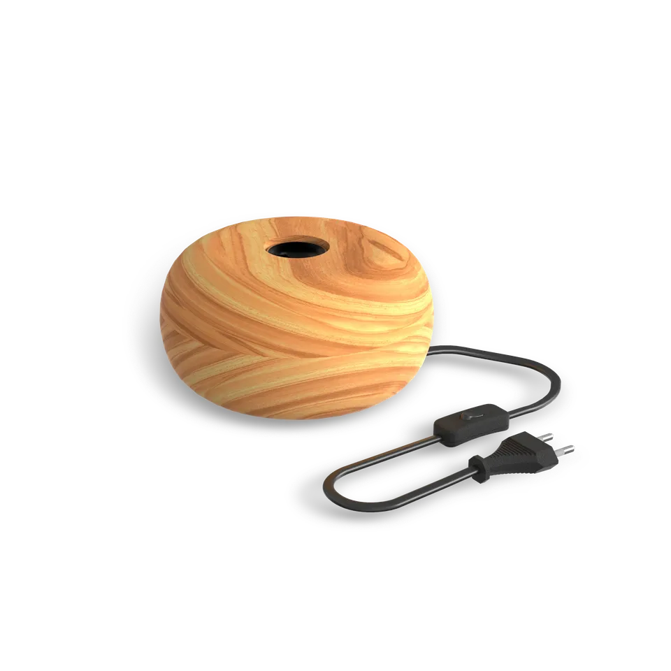 calex-lampe-de-table-ronde-e27-bois-fsc-85-mm image 1