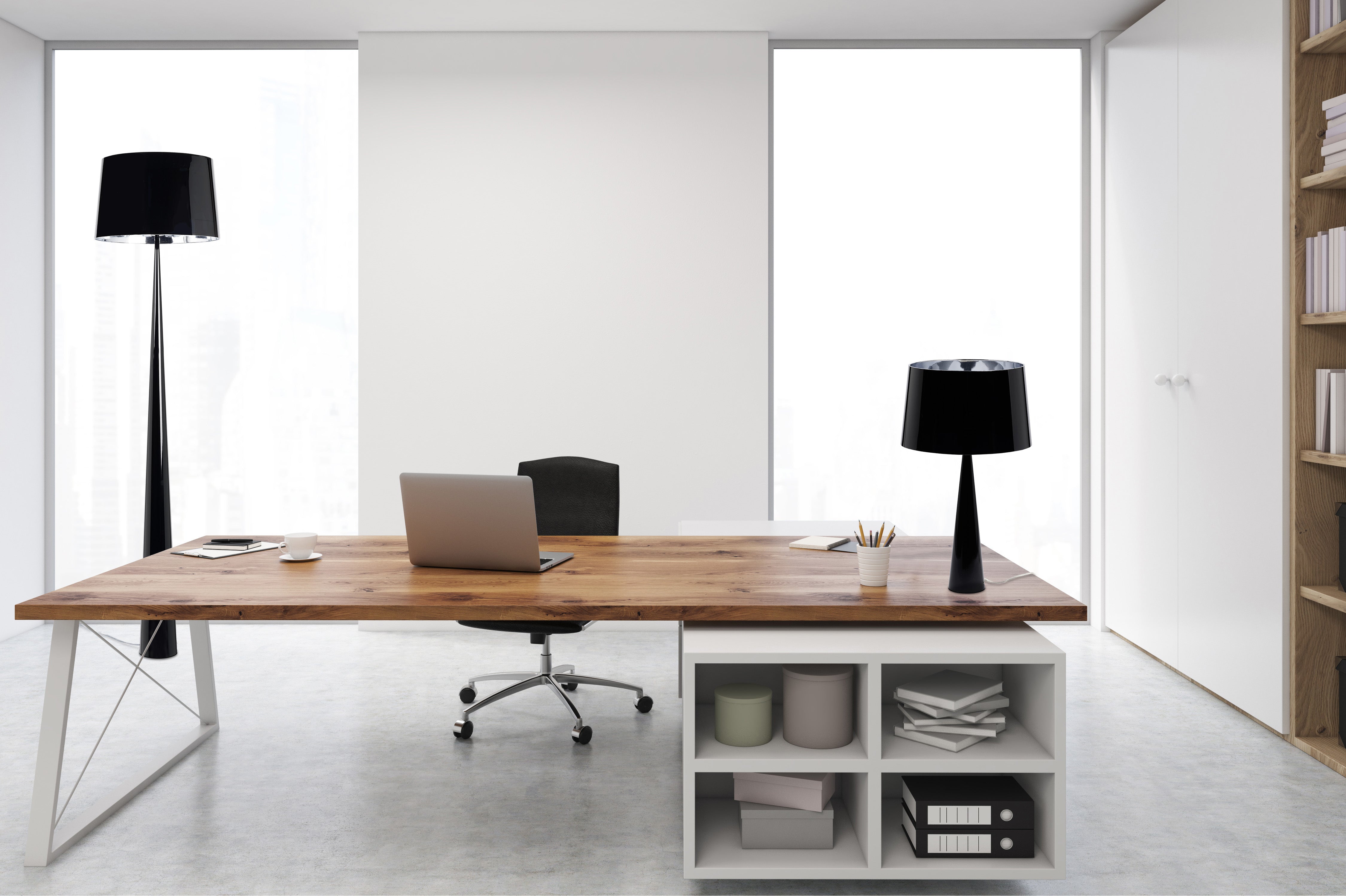 aluminor-totem-ls-lampadaire-design-abat-jour-blanc image 3