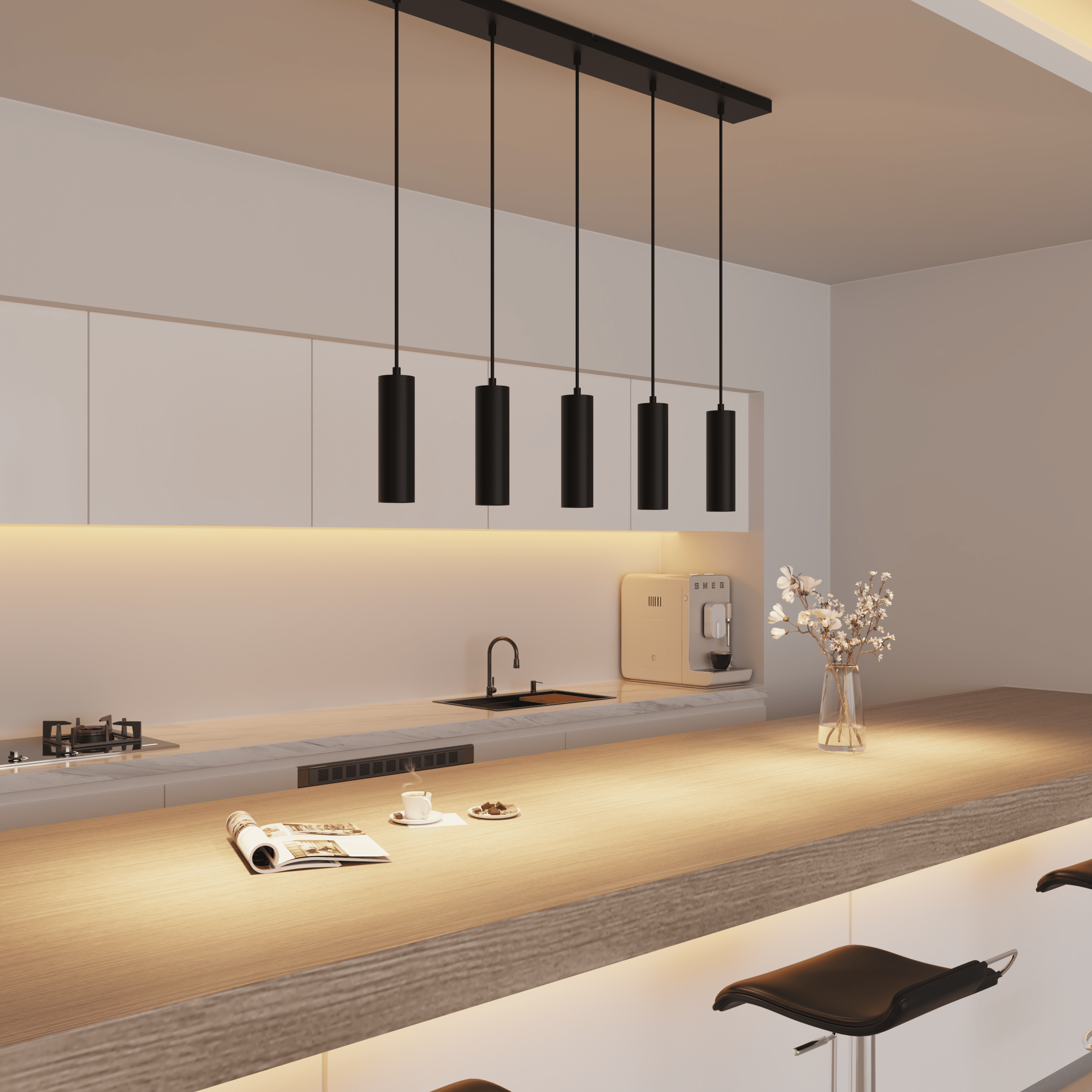 calex-suspension-5-lumi-res-gu10-noire image 2