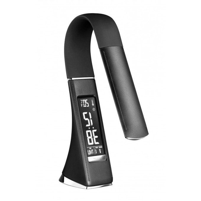 aluminor-gilda-lampe-de-bureau-cuir-horloge-noire image 3