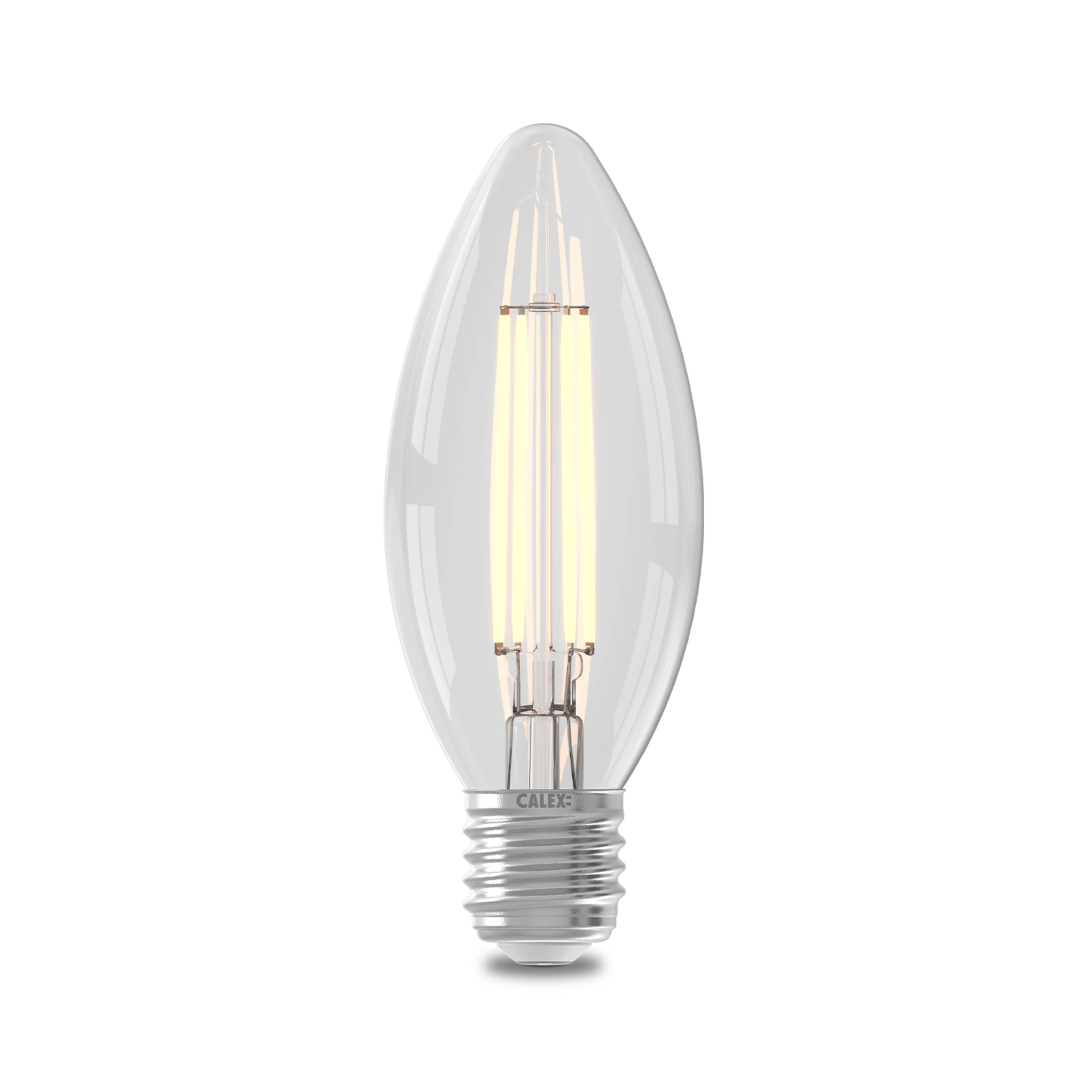 calex-ampoule-led-filament-e27-b35-transparente-blanc-chaud image 1